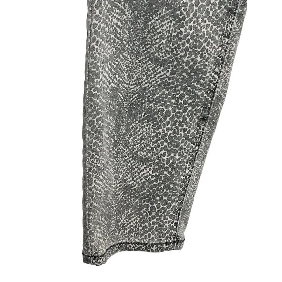 Universal Thread Gray Animal Print High Rise Skinny Jeans 0/25 - Picture 5 of 12